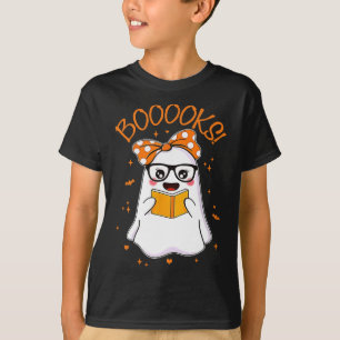 T-shirt Livres Ghost Halloween femmes enseignant bibliothè