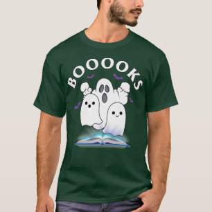 T-shirt Livres Ghost Halloween Librarian Funny Ha