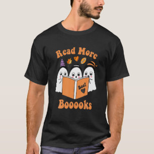 T-shirt Livres Ghost Lire plus Livres Witch Casquette Hall