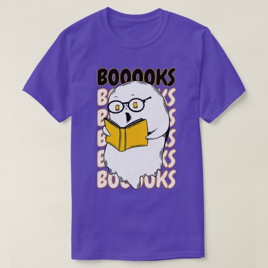T-shirt Livres Ghost Teacher Livre Bibliothèque Lecture Fu (Design devant)