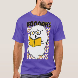 T-shirt Livres Ghost Teacher Livre Bibliothèque Lecture Fu
