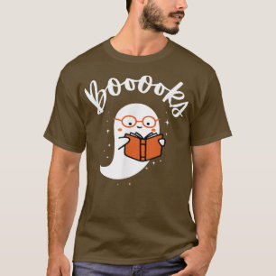 T-shirt Livres Halloween Ghost Reading Books Lire Livres L