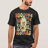 T-shirt Livres Halloween super Ghost Hippie Boo Lecture (Devant)