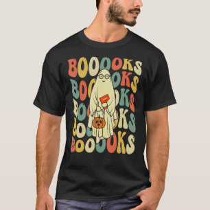 T-shirt Livres Halloween super Ghost Hippie Boo Lecture