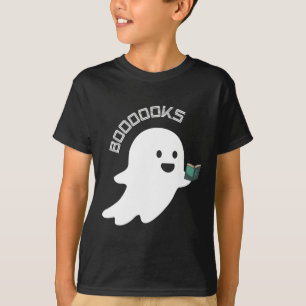 T-shirt Livres Livres Fantôme Lecture Drôle Halloween Louv