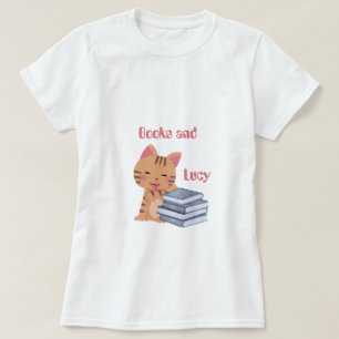 T-shirt Livres personnalisés et mon chat