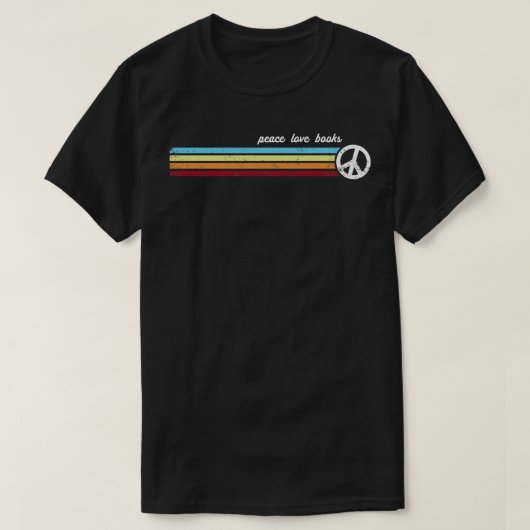 T-shirt Livres Retro Stripes (Design devant)