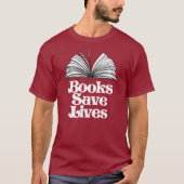 T-shirt Livres Sauver des vies (Devant)