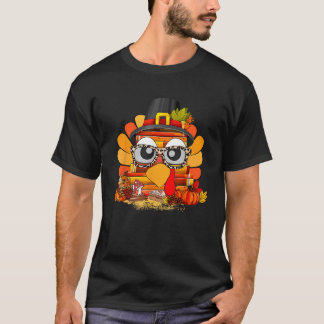 T-shirt Livres Turquie Face Enseignant Lire Automne Thanks