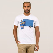 T-shirt Livreur et Van (Devant entier)