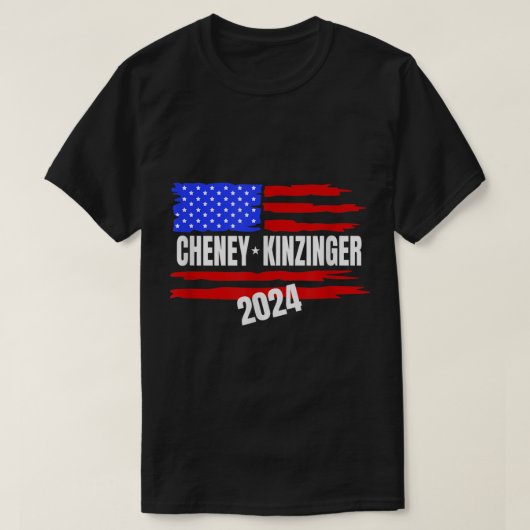 T-shirt Liz Cheney Adam Kinzinger pour le président 2024 (Design devant)