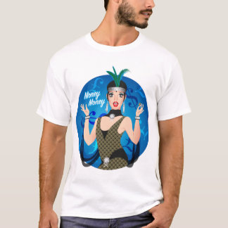 T-shirt Liza Minnelli T-ShirtMoney, argent