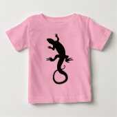 T-Shirt Lizard Baby Mignonne Chemises d'Art Reptil (Devant)