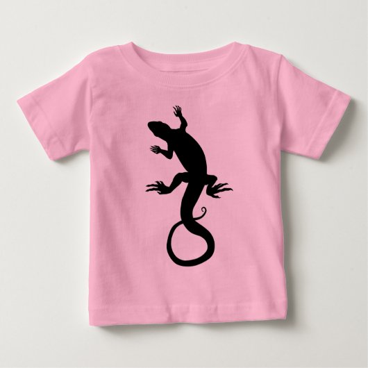 T-Shirt Lizard Baby Mignonne Chemises d'Art Reptil (Devant)