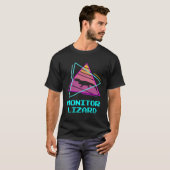 T-shirt Lizard de moniteur rétro (Devant entier)