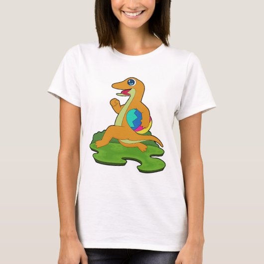 T-shirt Lizard Easter Easter egg (Devant)