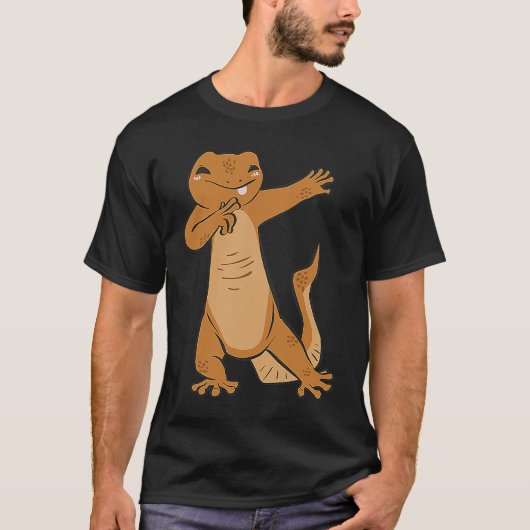 T-shirt lizard gecko dabbing reptile dab (Devant)
