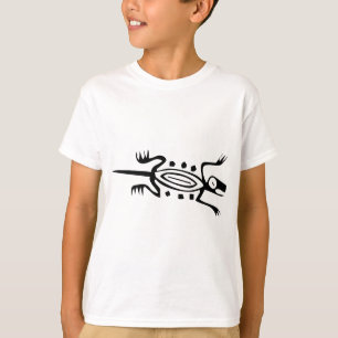 T-shirt Lizard, hiéroglyphe mexicain(Maya)