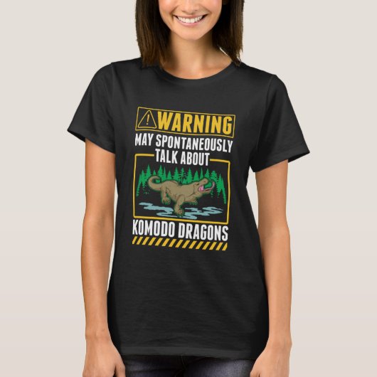 T-shirt Lizard Komodo Dragon Moniteur Komodo (Devant)