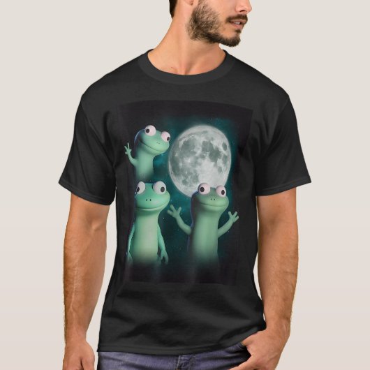T-shirt Lizard Lizard Lizard Lizard Funny Lizard Moon Tren (Devant)