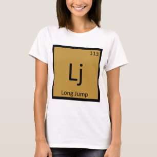 T-shirt Lj - Saut en longueur Athlétisme Symbole chimique