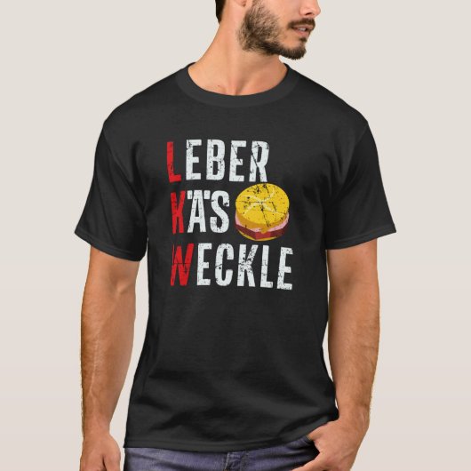 T-shirt LKW Leberkäse Weckle Sandwich German Bavarian Bun  (Devant)