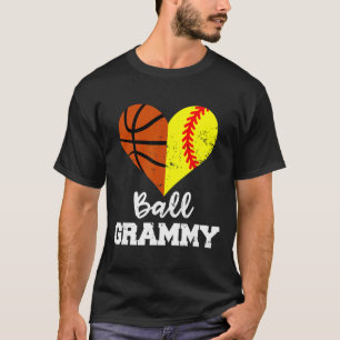 T-shirt Ll Grammy Cœur Drôle Doucll Croquisll Grammy