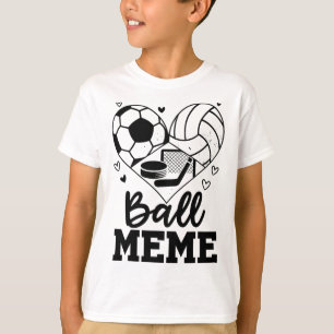 T-shirt Ll Mème Soccer Volleyll Hockey Mème Joueur