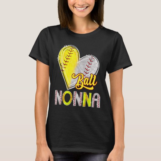 T-shirt Ll Nonna Heart Sell Softll Lover Nonna Of Both  (Devant)