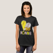 T-shirt Ll Nonna Heart Sell Softll Lover Nonna Of Both  (Devant entier)