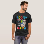 T-shirt Llama 100 Days Of School No Probllama Teacher Stud (Devant entier)