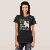 T-shirt Llama 100 Days Of School No Probllama Teacher Stud (Devant entier)