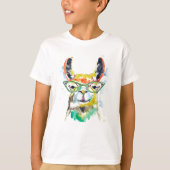 T-shirt Llama à pantalons (Devant)