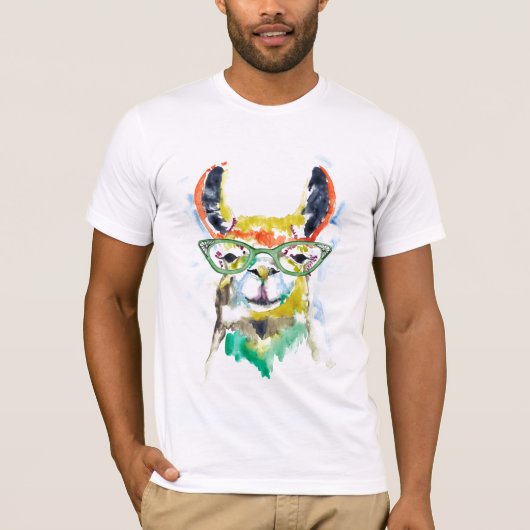 T-shirt Llama à pantalons (Devant)