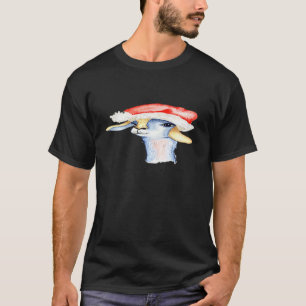 T-shirt Llama Alpaca Chapeau de Père Noël Amoureux Femmes