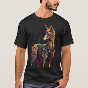 T-shirt Llama Alpaca Cyborg Costume Technologie Science Fi