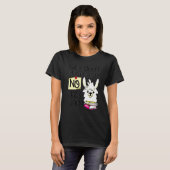 T-shirt Llama & Alpaca Lovers 120 Days of Kindergarten No (Devant entier)