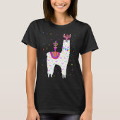 T-shirt Llama Alpaca Mardi Gras Alpaca Fat Mardi Partie B (Devant)