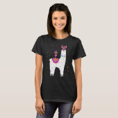 T-shirt Llama Alpaca Mardi Gras Alpaca Fat Mardi Partie B (Devant entier)