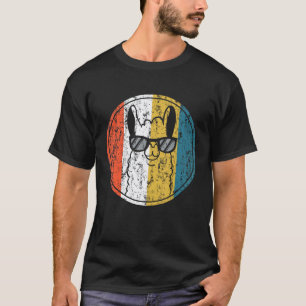 T-shirt Llama Alpaca Vintage Rétro Pas De Problama Pour A