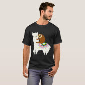T-shirt Llama Amis Papa Maman Garçon Fille Enfant Fête Drô (Devant entier)