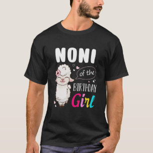 T-shirt Llama Anniversaire Noni De L'Anniversaire Fille Fe