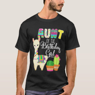 T-shirt Llama Anniversaire Tante De L'Anniversaire Ferme F