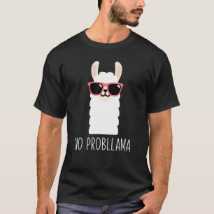 T-shirt Llama Aucun problème Llama Animal Pun