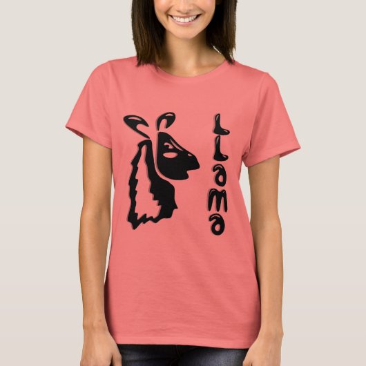 T-shirt Llama Avertissements Tee (Devant)