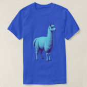 T-shirt Llama bleu (Design devant)