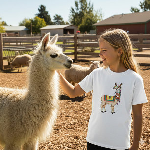 T-shirt Llama Bohème Coloré