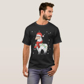 T-shirt Llama Christmas Lights Sturdy Animals Alpaca Xmas (Devant entier)