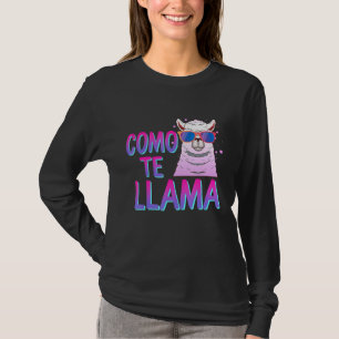 T-shirt Llama Cinco De Mayo Comme Te Llama Fête Espagnol B