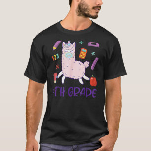 T-shirt Llama de 7e année, premier jour d'école